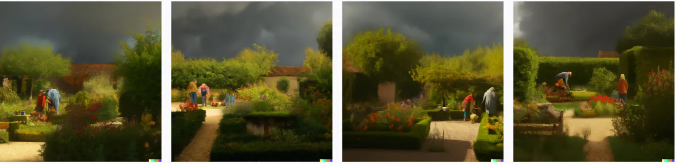 a-couple-gardening-as-a-painting-by-Turner-under-a-storm